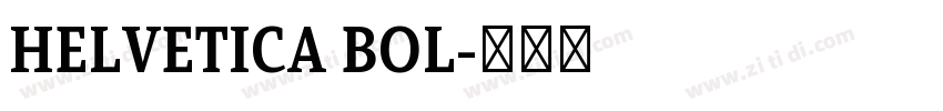HELVETICA BOL字体转换